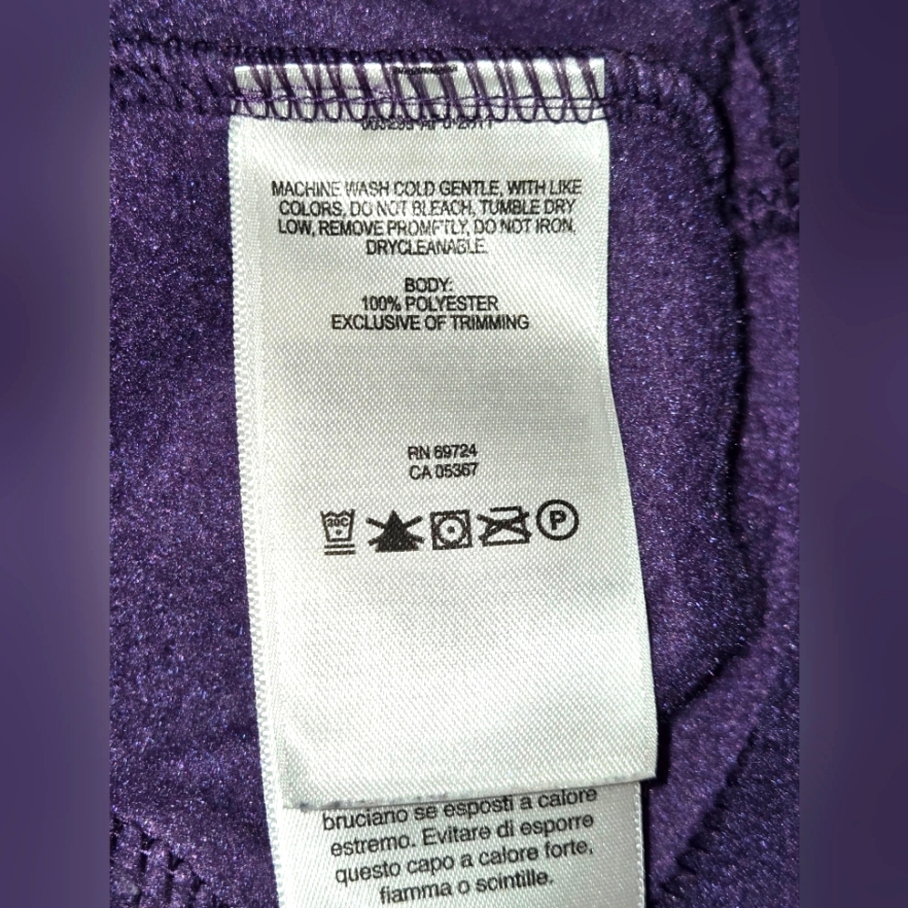 Columbia Women's Purple Fleece Vest - Picture 10 of 10